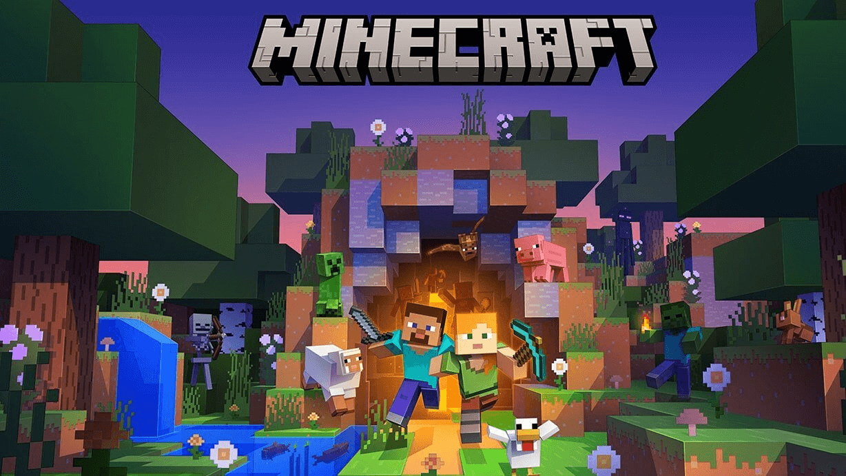 Minecraft Retro Game Bowl